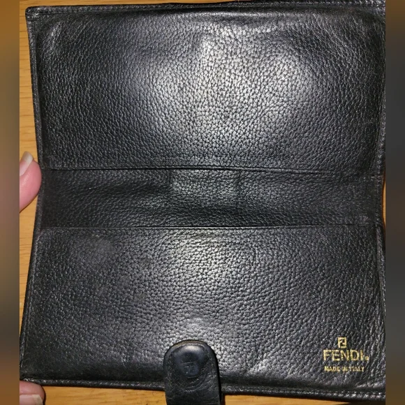 80s FENDI Bag & wallet set in black - Picture 4 of 12